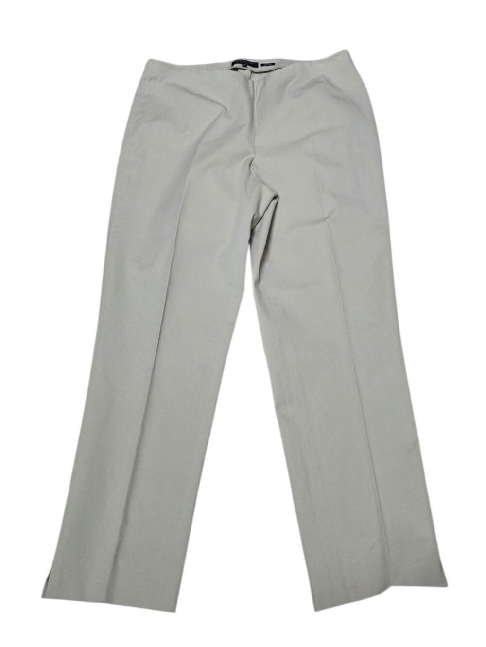 Lafayette 148 New York Classic Khaki Flat Front Ankle Pants